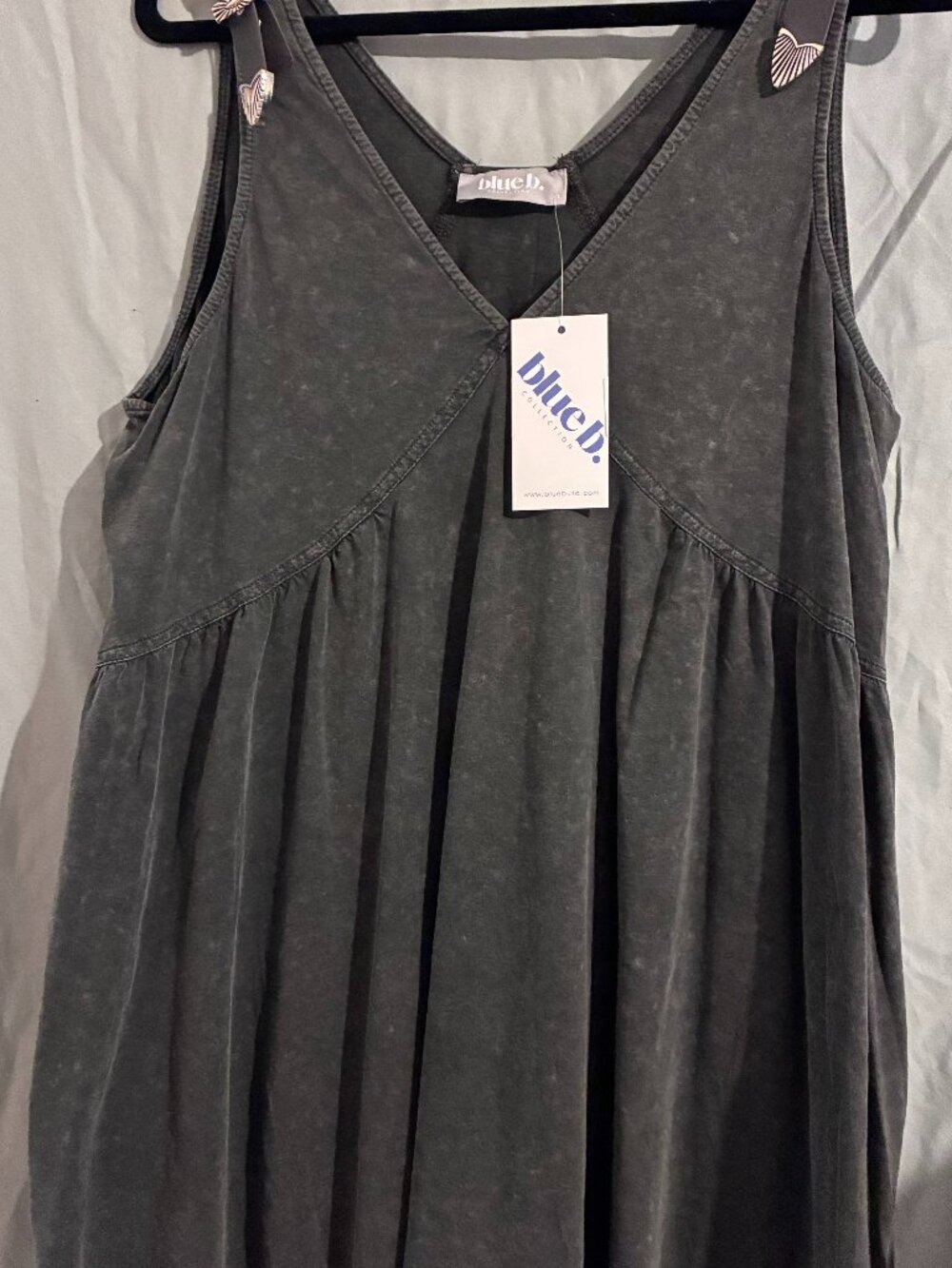 Blue B NWT Whisked Away dress Charcoal Gray Size Large